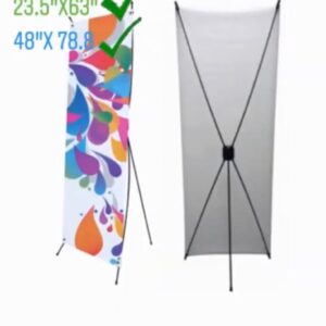 X BANNER STAND/ BANNER PRINT